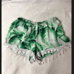SMYM polo lounge palm shorts